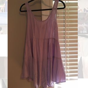Light purple lace back dress